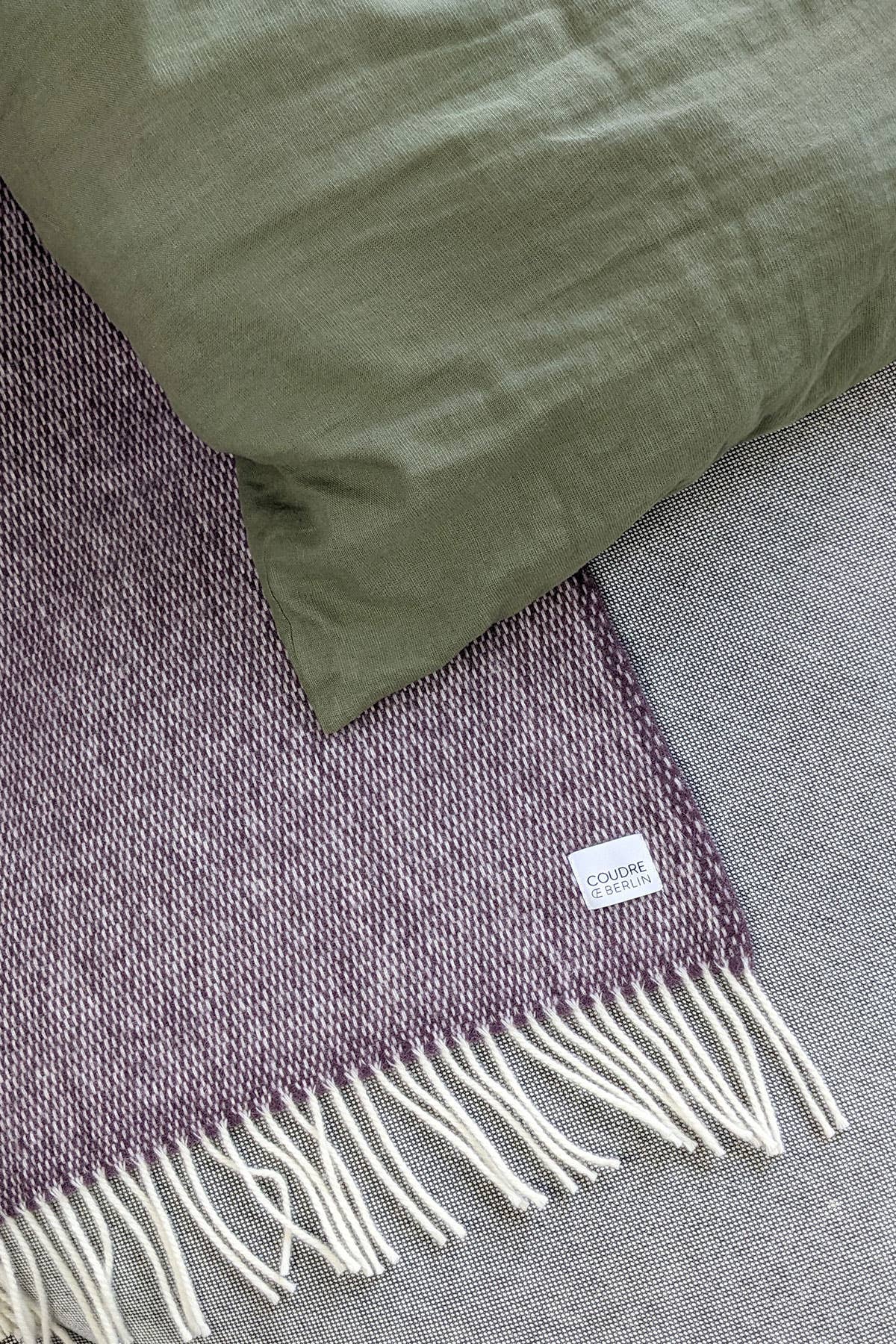 Pickstitch Plum wollen plaid