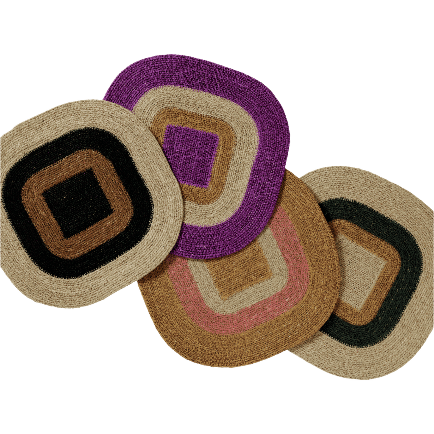 Mada Noir Raffia Placemat