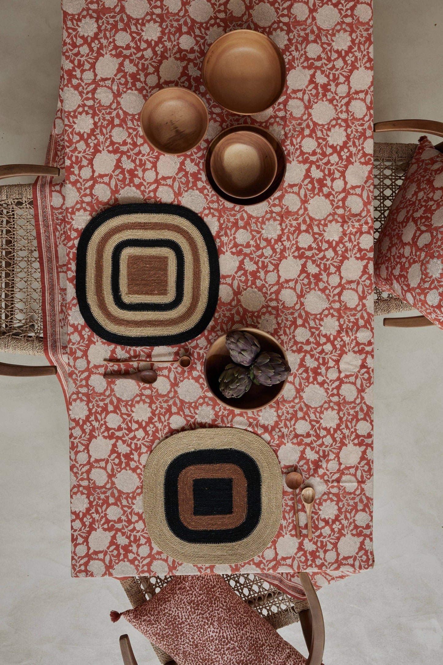 Multico Noir Raffia Placemat