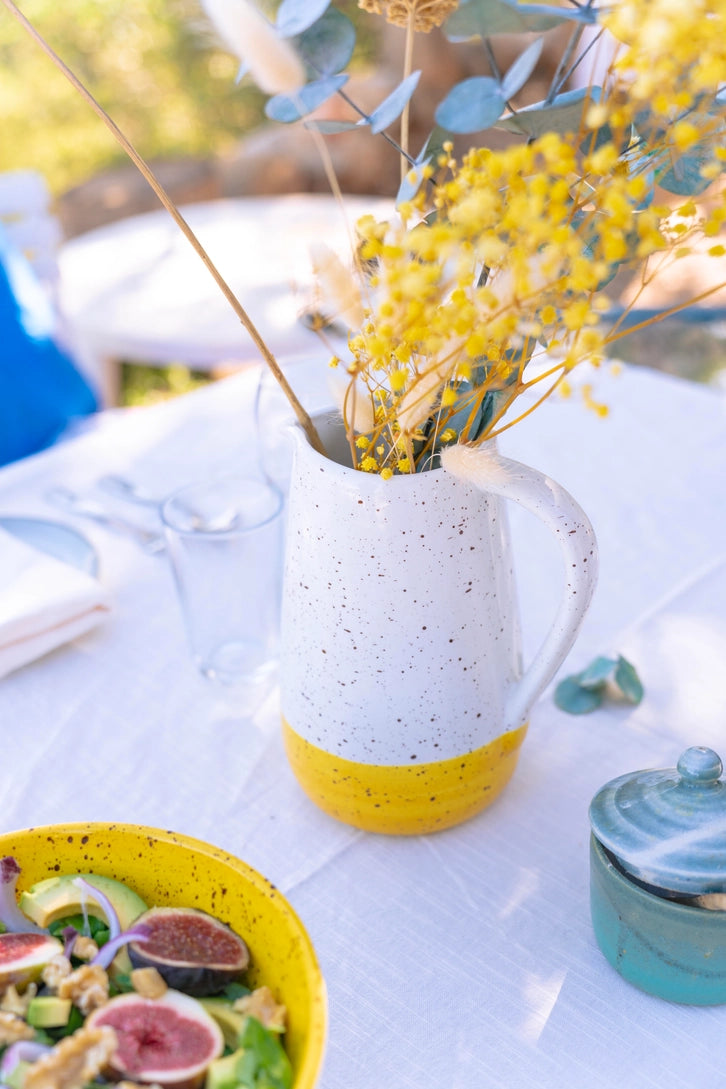 Summer Ceramics Kit met raspplaat, olie fles en slakom