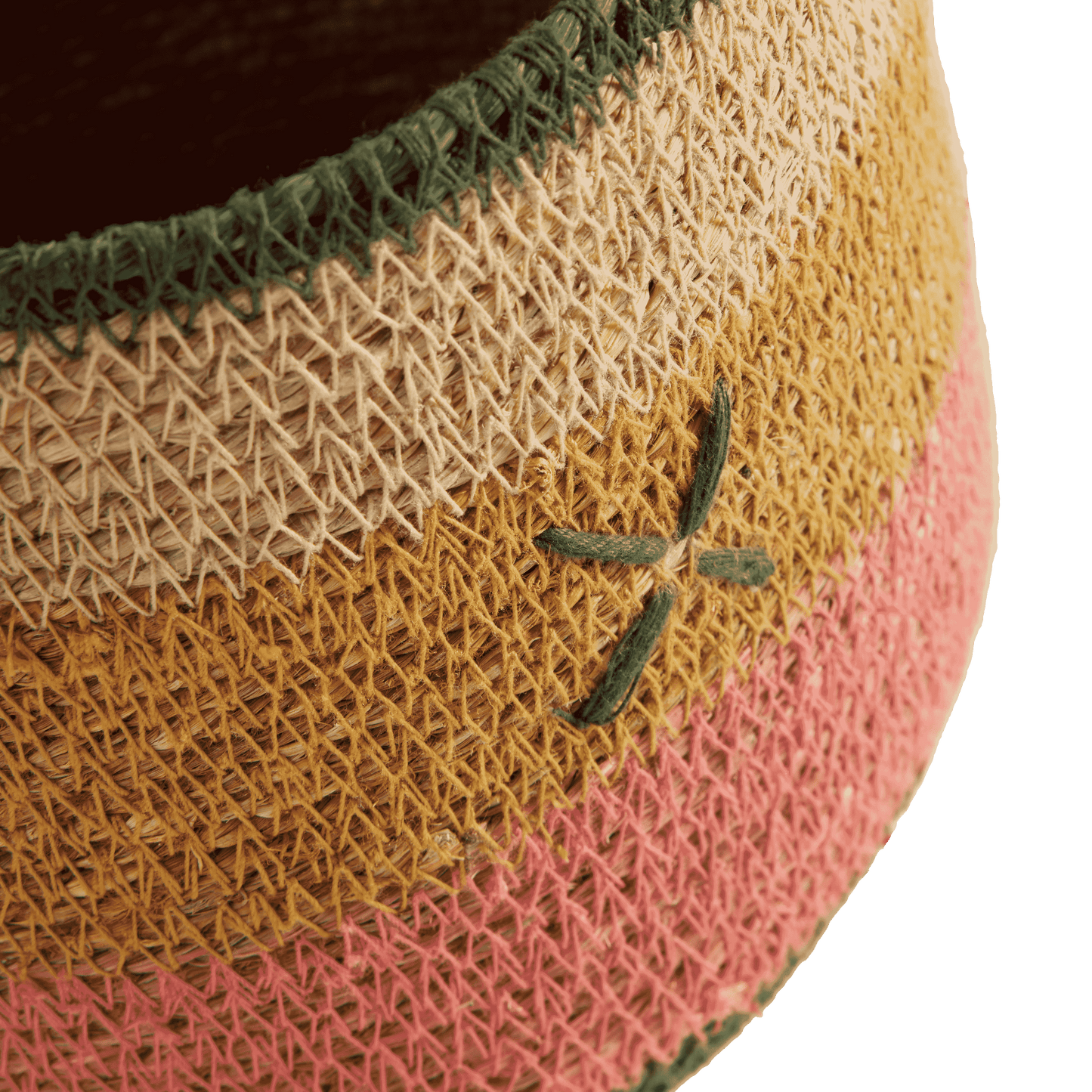 Cross Pink Seagrass mand (small)