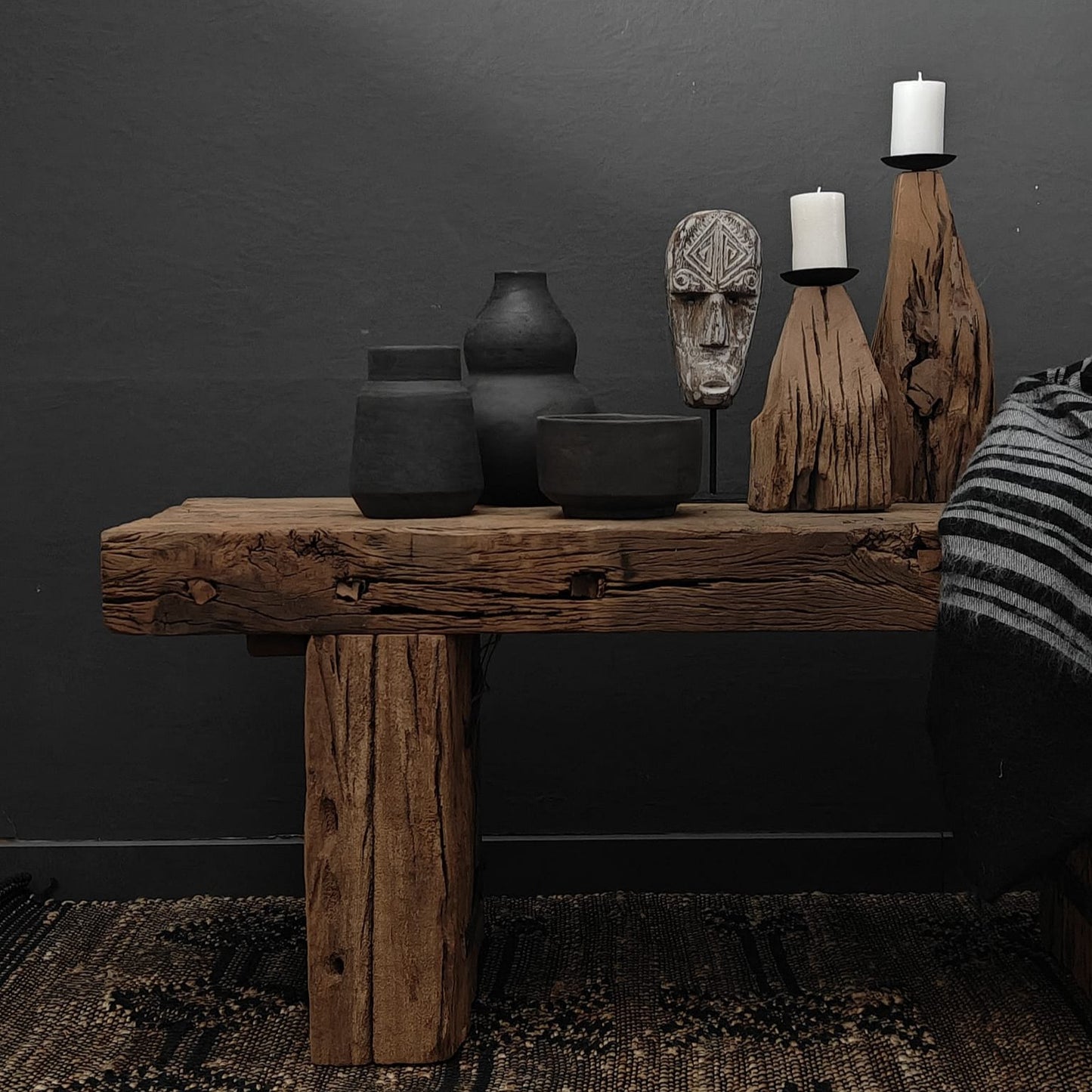 Reclaimed Pillar Kaarsenhouders (set van 2)