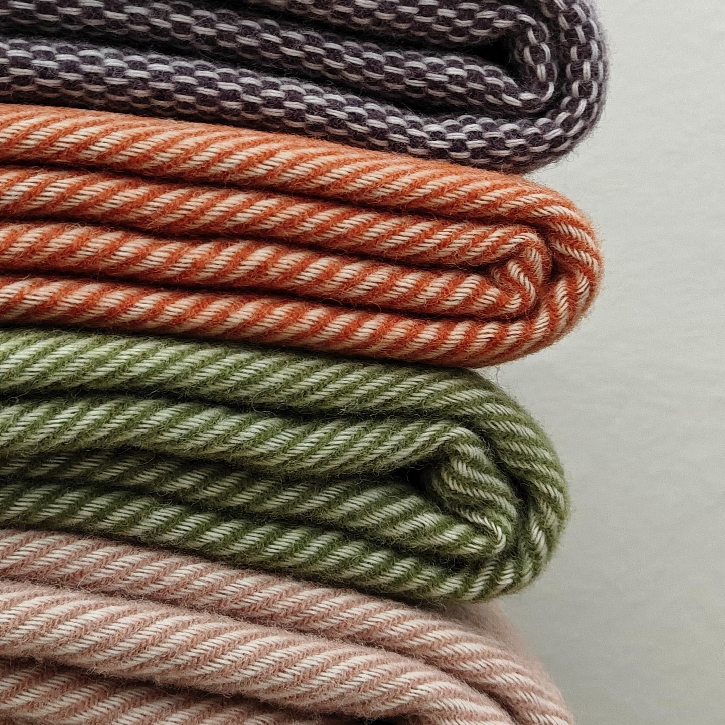 Pickstitch Plum wollen plaid