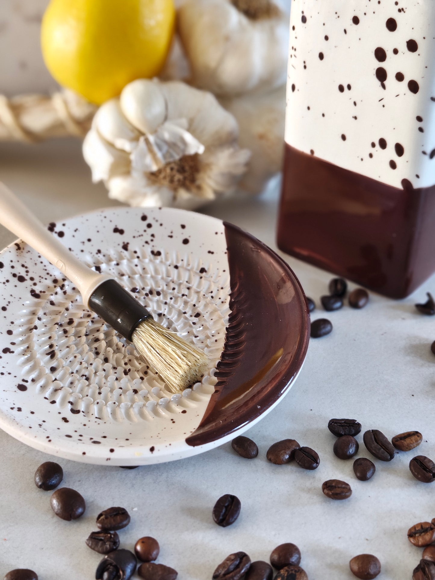 Giftset Brownie (Mini raspbord + oliefles + gratis borsteltje)