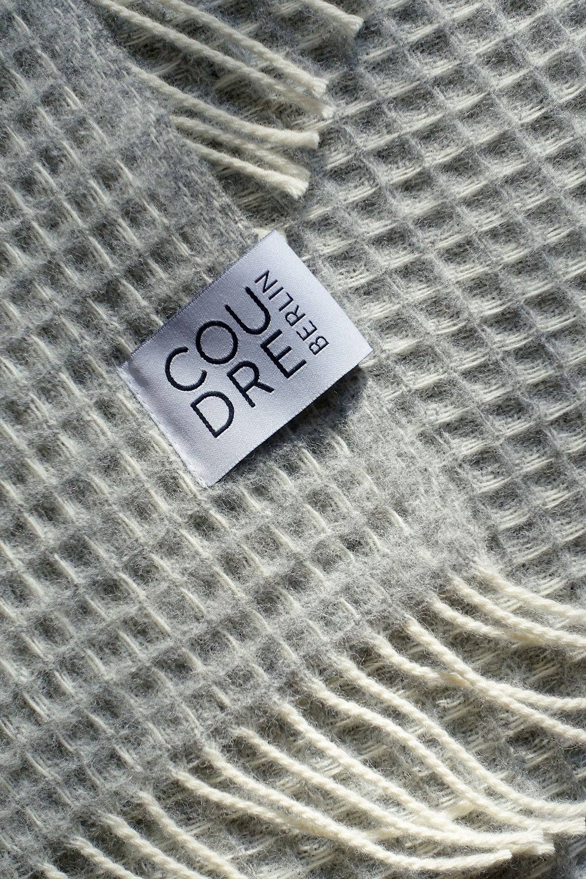 Waffle Light Granite Woolen Blanket