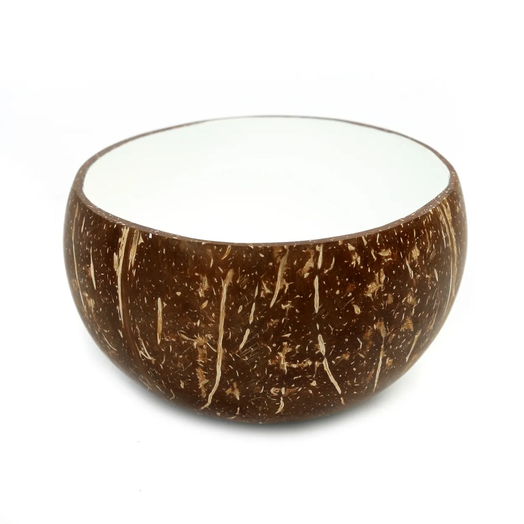 coconut bowl white inside