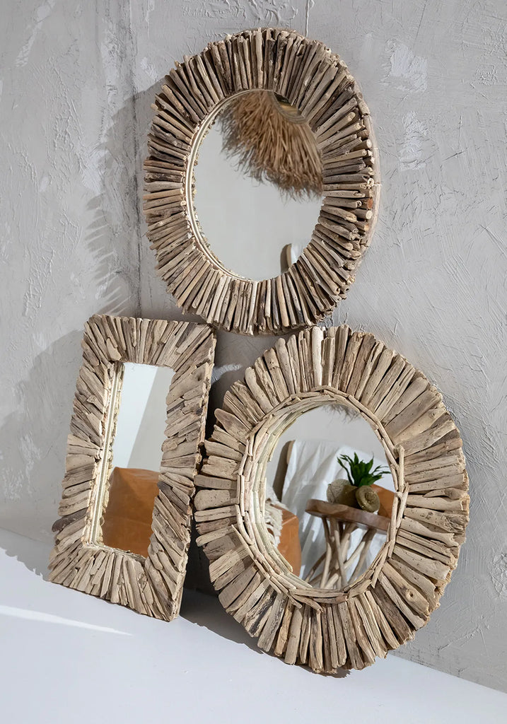 Driftwood Crown Spiegel - M