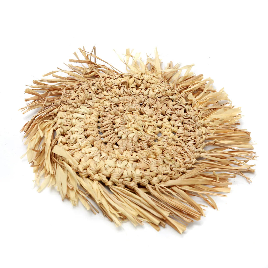 Fringe Raffia onderzetter