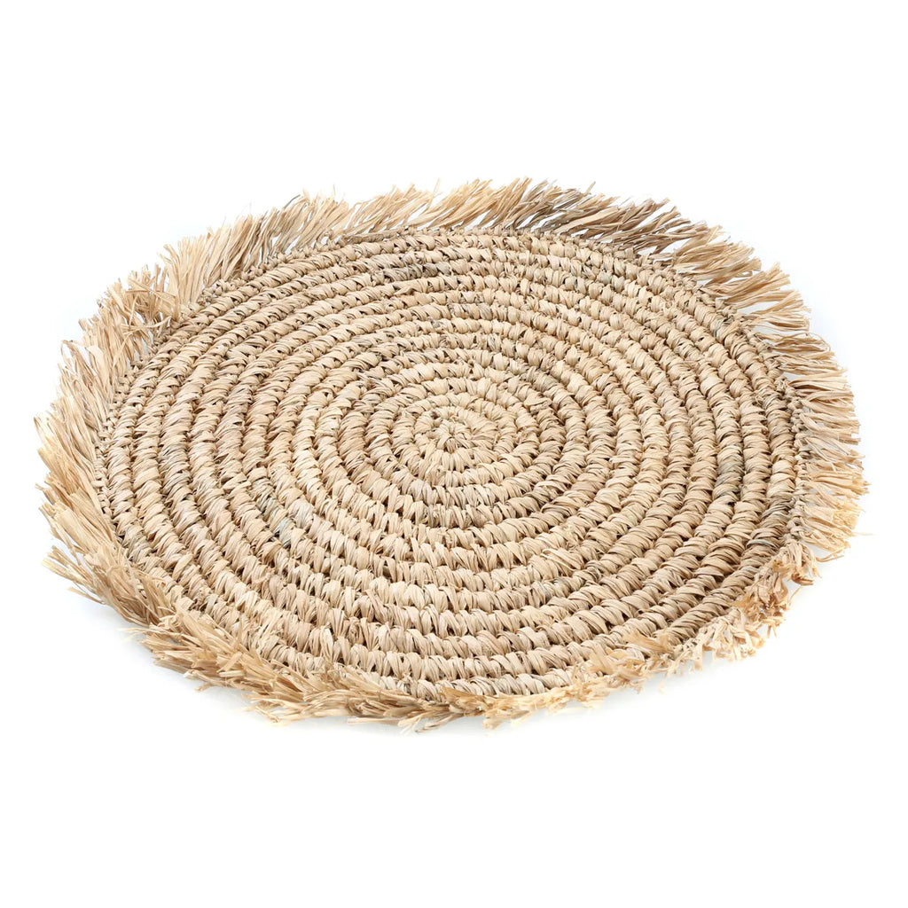 Fringe Raffia ronde placemat