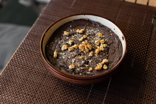 Brownie met geraspte chocolade