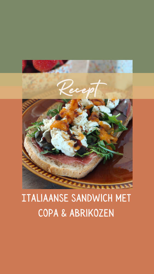 Italiaanse Sandwich met abrikoos