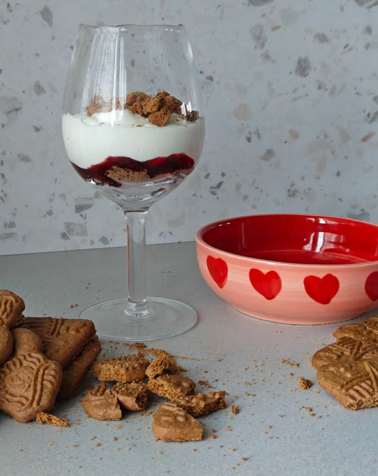 Speculaas–Framboos Dessert in een Glas