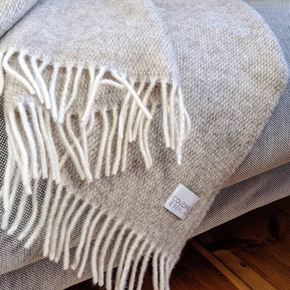 Pickstitch Limestone wollen plaid