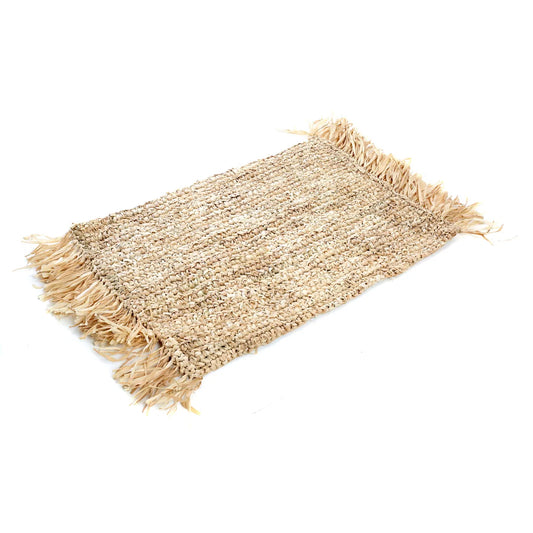 El Fringe Raffia Placemat Rectangular - Natural