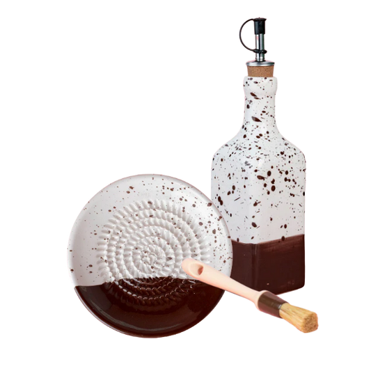 Giftset Brownie (Mini raspbord + oliefles + gratis borsteltje) 