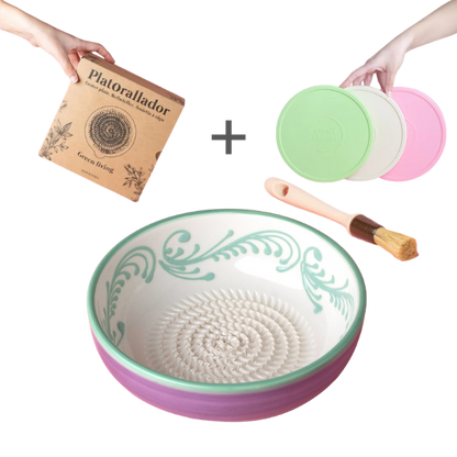 Starter Set Medio (grater plate + lid + brush)