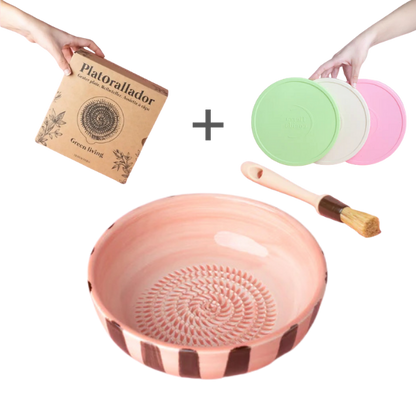 Starter Set Medio (grater plate + lid + brush)