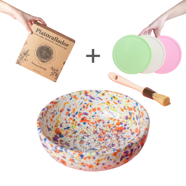 Starter Set Medio (grater plate + lid + brush)