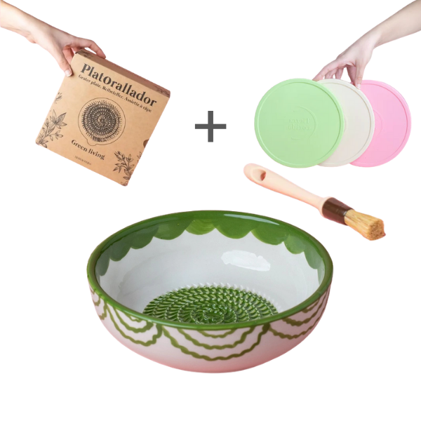 Starter Set Medio (grater plate + lid + brush)