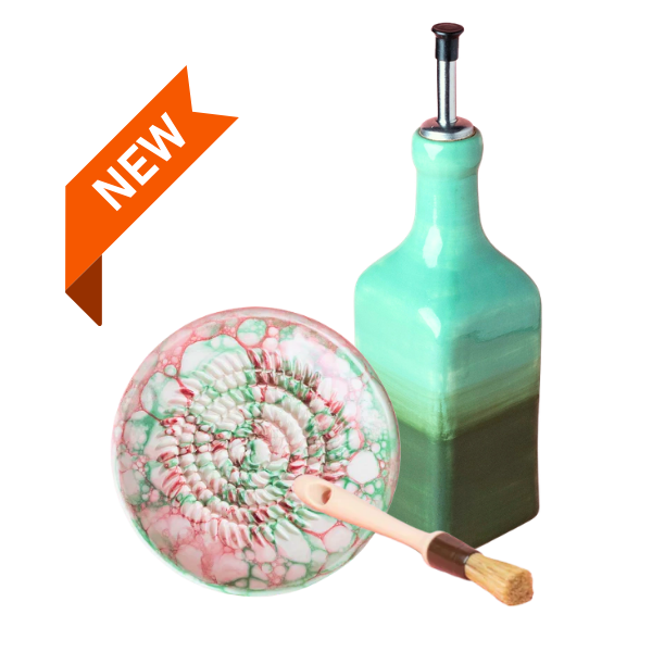 Giftset Olympia (Mini raspbord + oliefles + gratis borsteltje) 