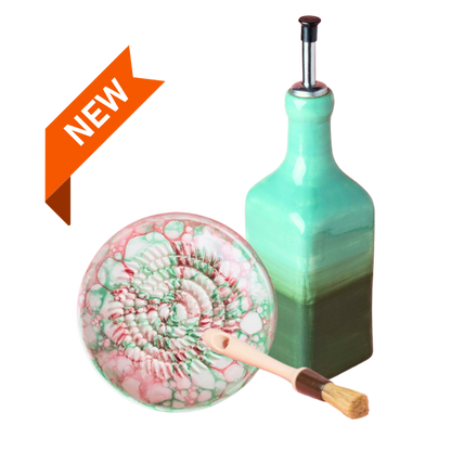 Giftset Olympia (Mini raspbord + oliefles + gratis borsteltje) 