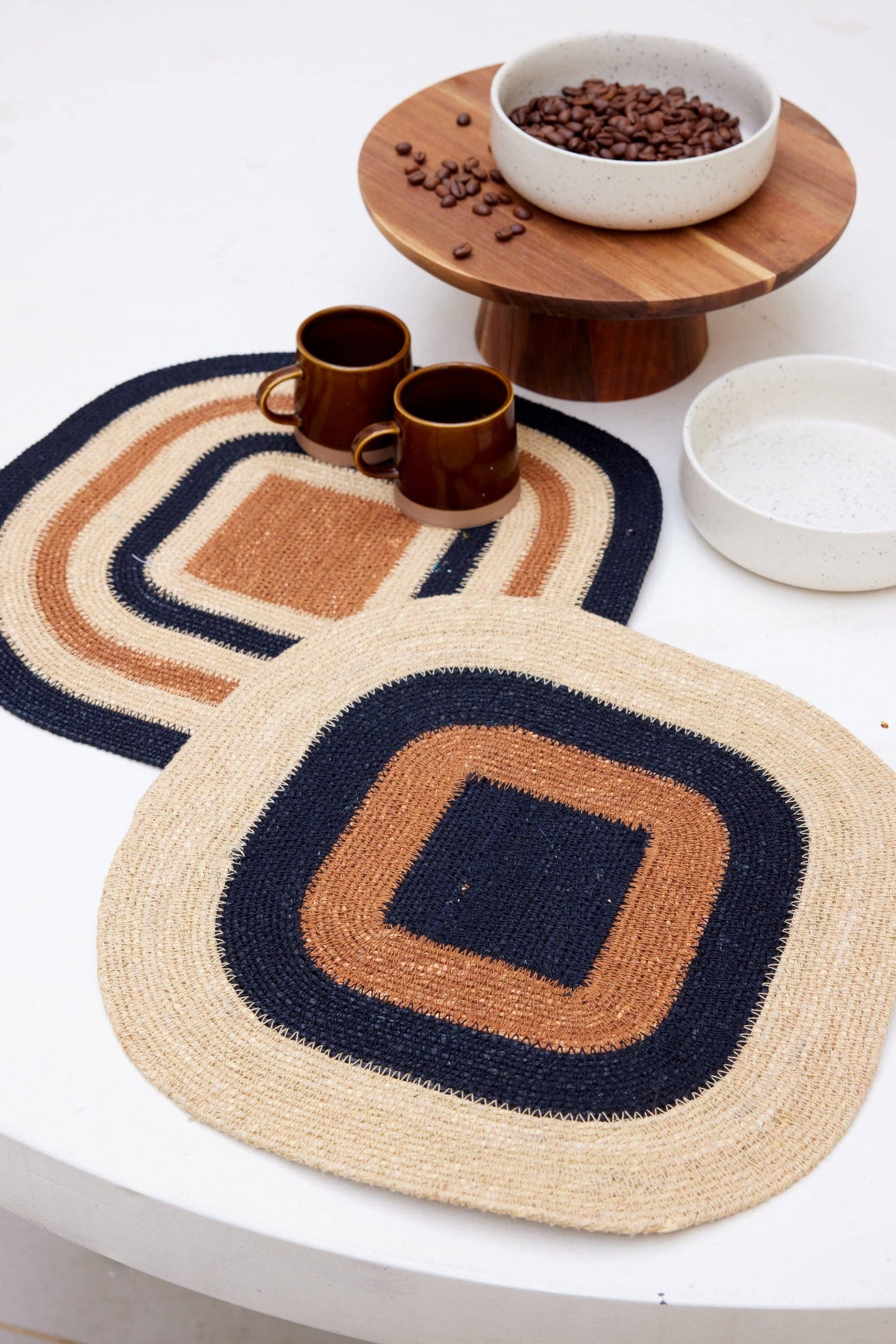 Multico Noir Raffia Placemat