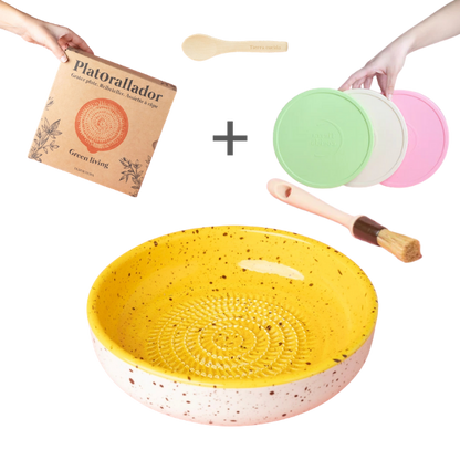 Starter Set Grande (grater plate + lid + brush + free spoon)
