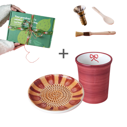 cadeau set keramisch raspbord gember rasp