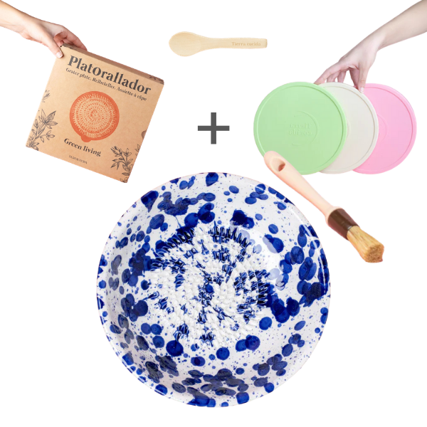 Starter Set Grande (grater plate + lid + brush + free spoon)