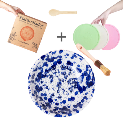Starter Set Grande (grater plate + lid + brush + free spoon)