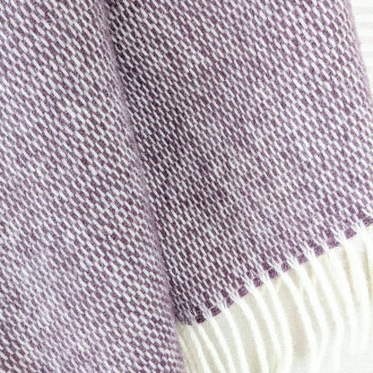 Pickstitch Plum  wollen plaid