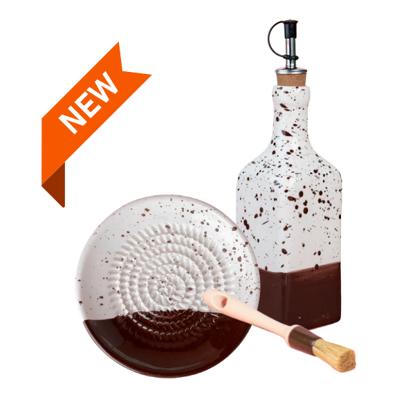 Giftset Brownie (Mini raspbord + oliefles + gratis borsteltje) 