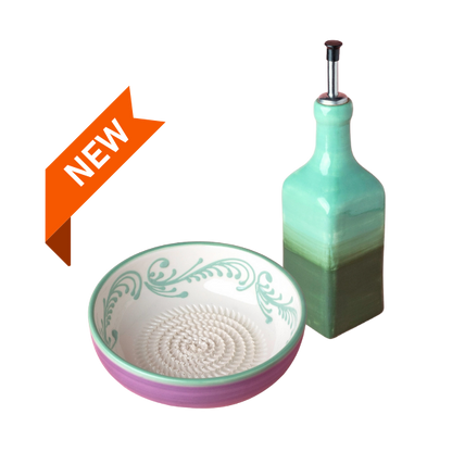 Giftset Esmeralda (Raspbord + oliefles + borsteltje) 