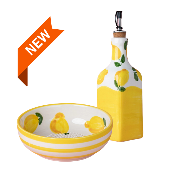 Giftset Limone (Raspbord + oliefles + gratis borsteltje) 