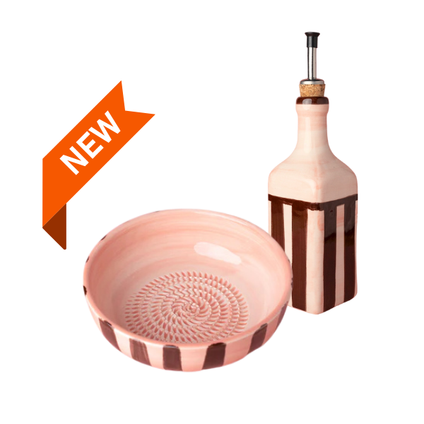 Giftset Chocolat (Raspbord + oliefles + borsteltje) 