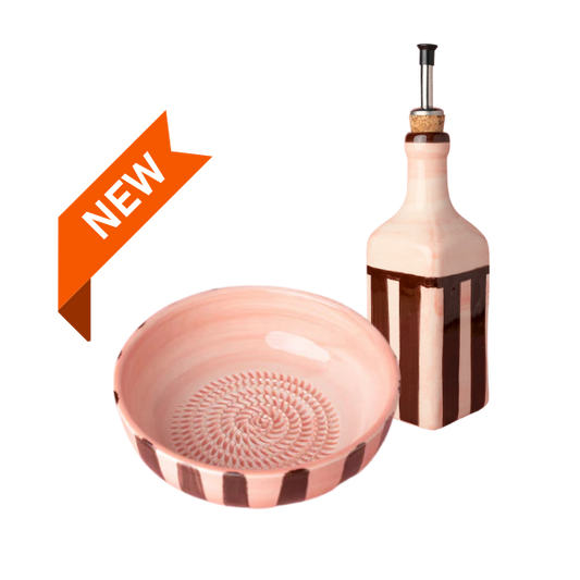 Giftset Chocolat (Raspbord + oliefles + borsteltje) 