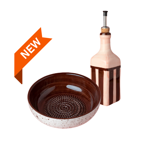 Giftset Brownie (Raspbord + oliefles + borsteltje) 