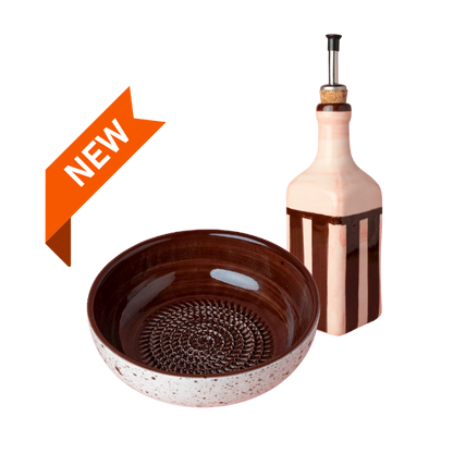 Giftset Brownie (Raspbord + oliefles + borsteltje) 