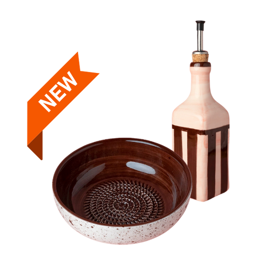 Giftset Brownie (Raspbord + oliefles + borsteltje) 