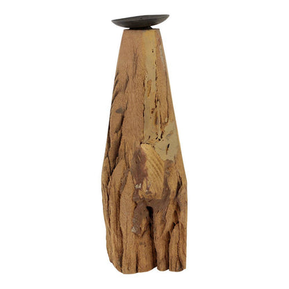 Reclaimed Pillar Candle Holders (Set of 2)