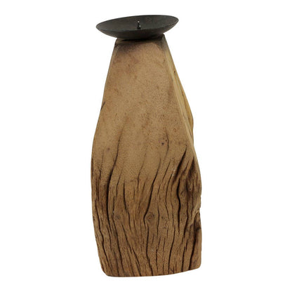 Reclaimed Pillar Candle Holders (Set of 2)