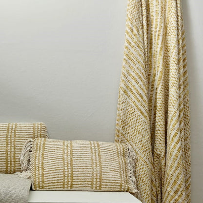 Guama Fringed Cushions and Plaid (Set of 3)