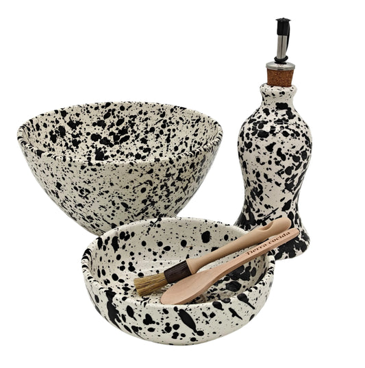 Galaxia Ceramics Kit met Raspplaat, Oliefles en Slakom