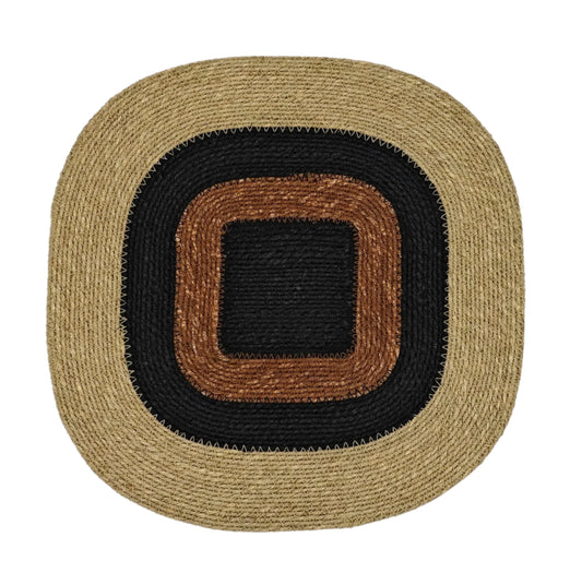 Mada Noir Raffia Placemat