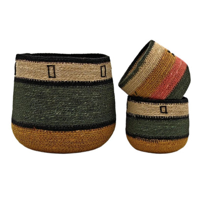 Carré Green Seagrass Baskets