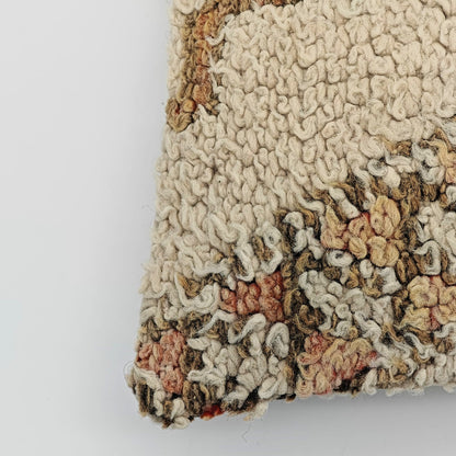 Coussins Beni Vintage - blanc cassé avec texture, rose pâle