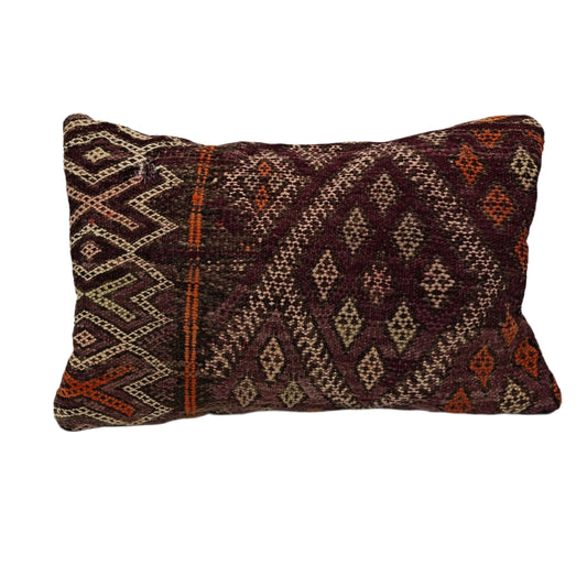 Burgundy Berber Cushion Cover