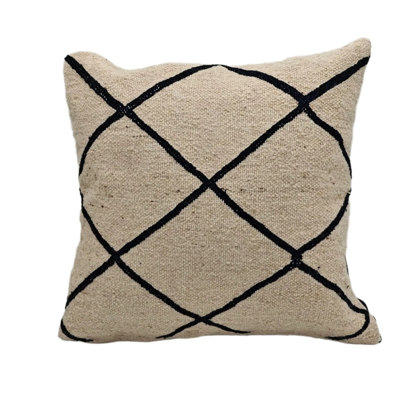 Upcycled Vintage Berber Cushion Cover (Fine Cross)
