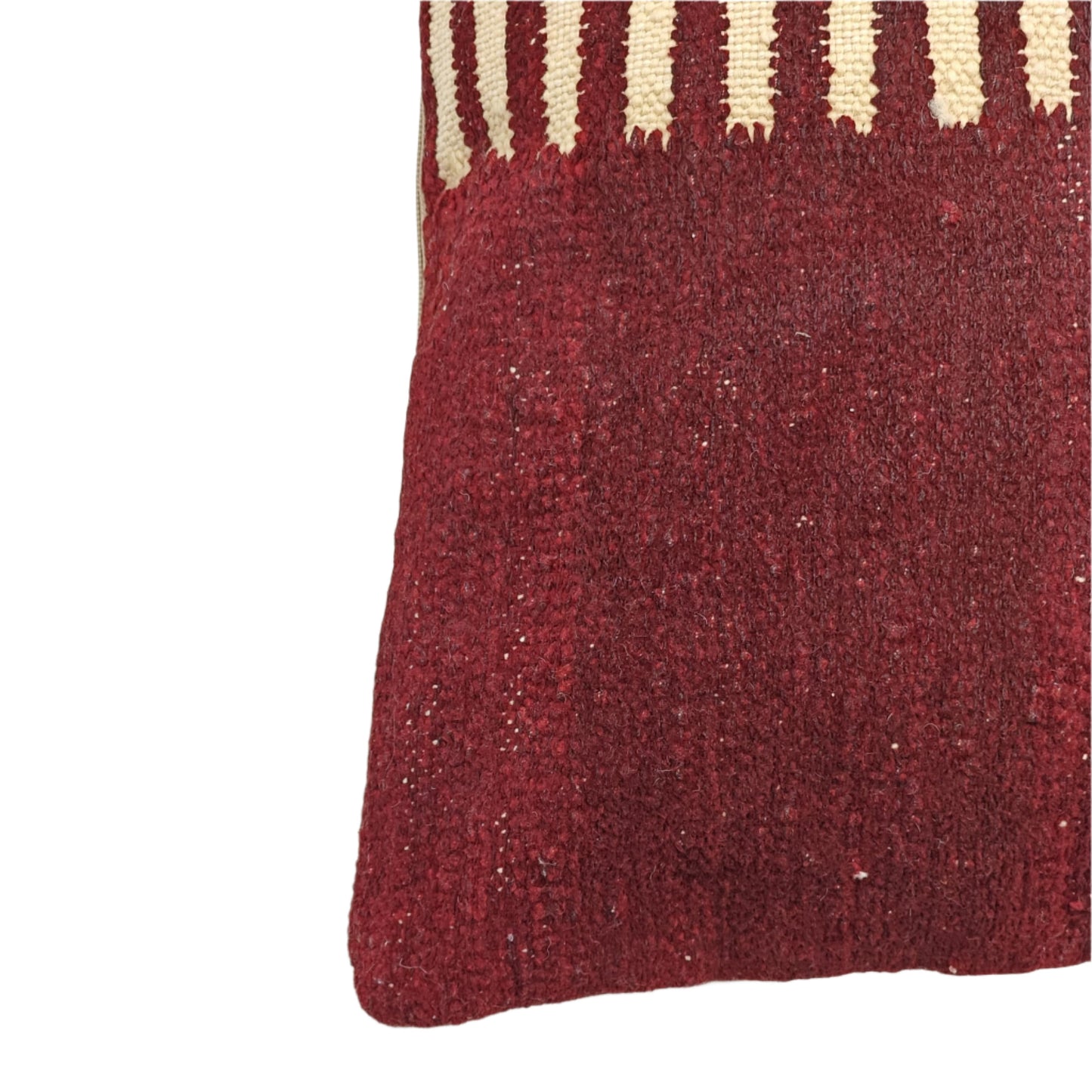 Upcycled Vintage Berber Cushion Cover (Burgundy)