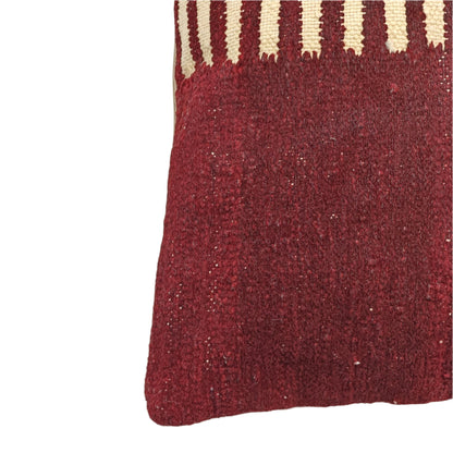 Upcycled Vintage Berber Cushion Cover (Burgundy)